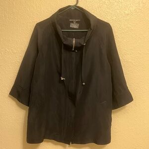 Lafayette 148 New York Full Zip 3/4 Reglan Sleeve Unlined Jacket - Size 10